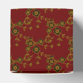 FS Style 1-Red-Gold-FAVOR BOXS-hartdoos Bedankdoosjes (Bovenkant)