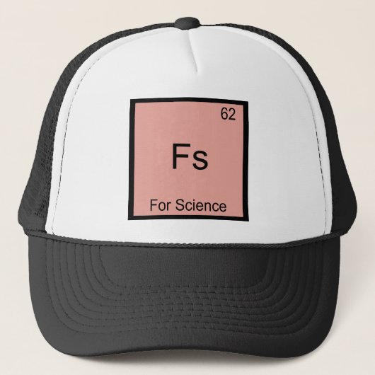 Fs - Voor Wetenschap Grappig Element Meme Chemie T Trucker Pet (Voorkant)
