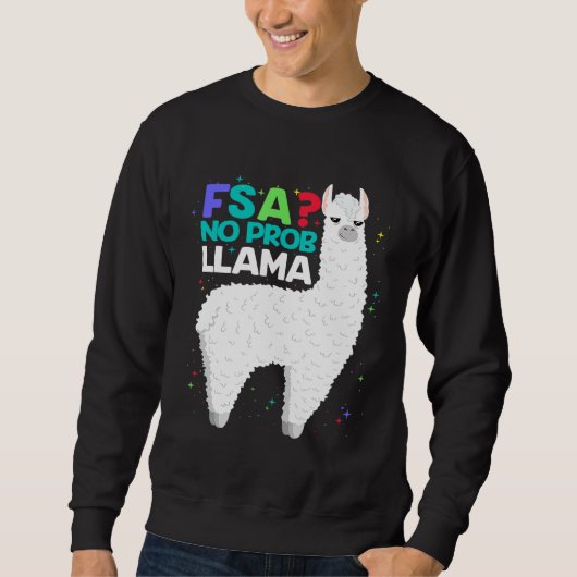 FSA Test Geen Prob Llama Leraar Examen Test Trui (Voorkant)