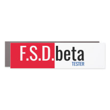FSD beta Car Magnet