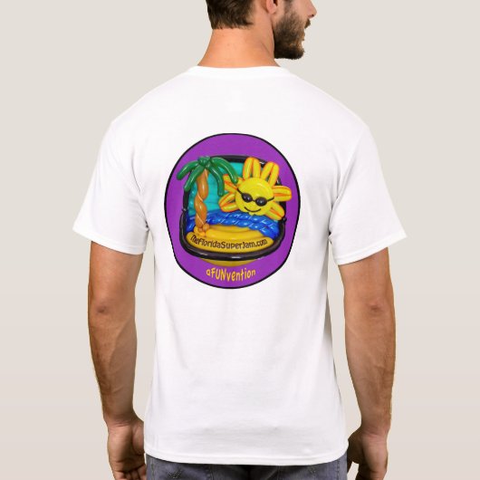 FSJ2026 Beide logo's Mannen T-shirt (Achterkant)