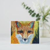 fSmart fox art Briefkaart (Staand voorkant)