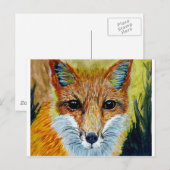 fSmart fox art Briefkaart (Voorkant / Achterkant)