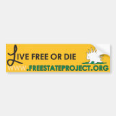 FSP-Bumpersticker - Live Free of Die Bumpersticker (Voorkant)