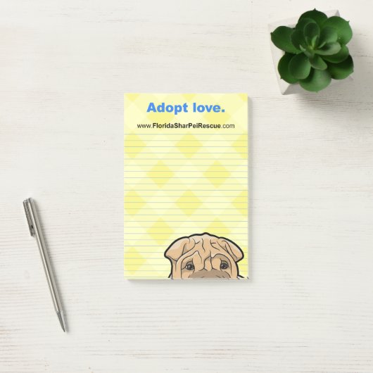 FSPR Post It Pad - adopt Love. Post-it® Notes (Kantoor)