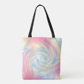Fstromende pasta-kleuren elegant Abstract Tote Bag (Achterkant)