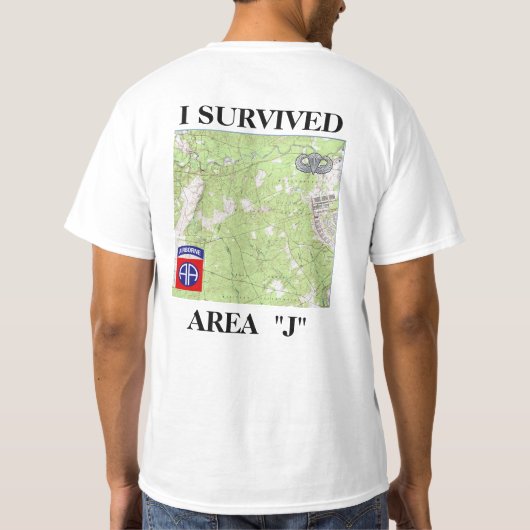 Ft Bragg Area J T shirt (Achterkant)