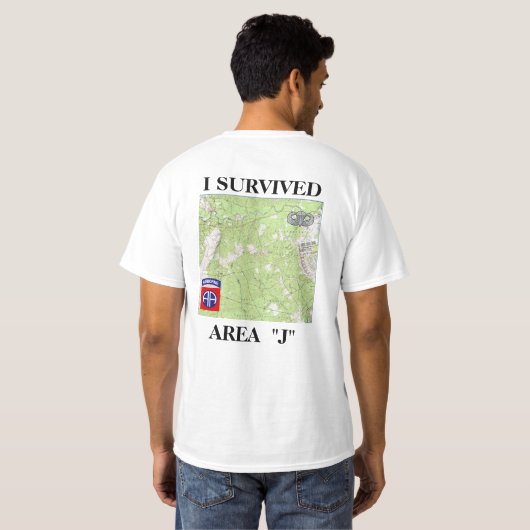 Ft Bragg Area J T shirt (Achterkant volledig)