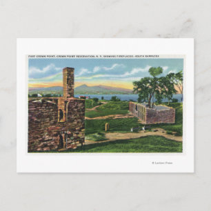 Ft Crown Point Uitzicht of South Barracks Briefkaart