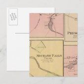 Ft Fairfield, Presque Isle, Cariou Map Briefkaart (Voorkant / Achterkant)