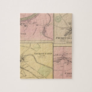 Ft Fairfield, Presque Isle, Cariou Map Legpuzzel
