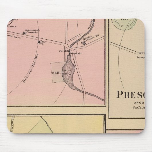 Ft Fairfield, Presque Isle, Cariou Map Muismat (Voorkant)