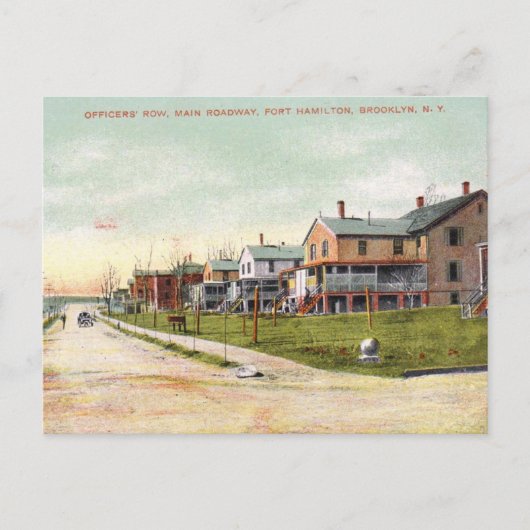 Ft. Hamilton, Bay Ridge, Brooklyn NYC Vintage Briefkaart (Voorkant)