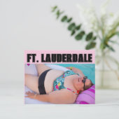 FT. LAUDERDALE BATHING BEAUTY BRIEFKAART (Staand voorkant)