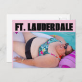 FT. LAUDERDALE BATHING BEAUTY BRIEFKAART (Voorkant / Achterkant)