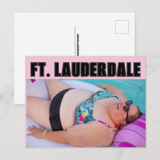 FT. LAUDERDALE BATHING BEAUTY BRIEFKAART (Voorkant / Achterkant)