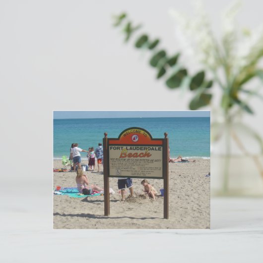 Ft Lauderdale Beach Briefkaart (Staand voorkant)