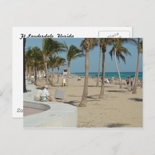Ft Lauderdale Beach Briefkaart (Voorkant / Achterkant)