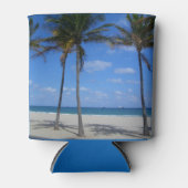 Ft Lauderdale Beach Florida Palm Trees Blikjeskoeler (Voorkant)