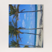Ft Lauderdale Beach Florida Sand Palm Trees Ocean Legpuzzel (Verticaal)