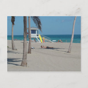 Ft Lauderdale Beach Lifeguard-standaard Briefkaart