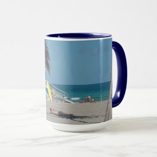 Ft Lauderdale Beach Lifeguard-standaard Mok (Voorkant rechts)