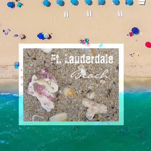 Ft. Lauderdale Beach Sand Close-Up, Florida, Veren Briefkaart