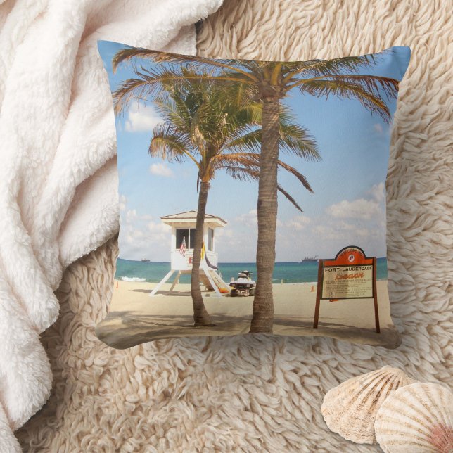 Ft Lauderdale Florida Beach - Lifeguard Kussen (Creator heeft geüpload)