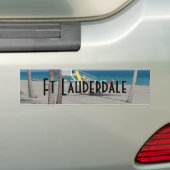 Ft Lauderdale Florida Lifeguard Stand Bumpersticker (Op auto)