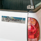 Ft Lauderdale Florida Lifeguard Stand Bumpersticker (Op Truck)