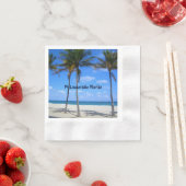 Ft Lauderdale Florida Sand Beach & Palm Trees Servet (Insitu)