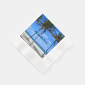 Ft Lauderdale Florida Sand Beach & Palm Trees Servet (Hoek)