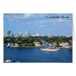 Ft Lauderdale Intrakustwaterway & Skyline