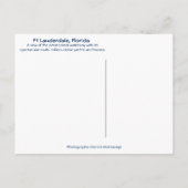 Ft Lauderdale Intrakustwaterway & Skyline Briefkaart (Achterkant)