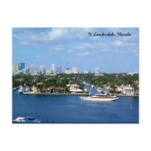 Ft Lauderdale Intrakustwaterway & Skyline