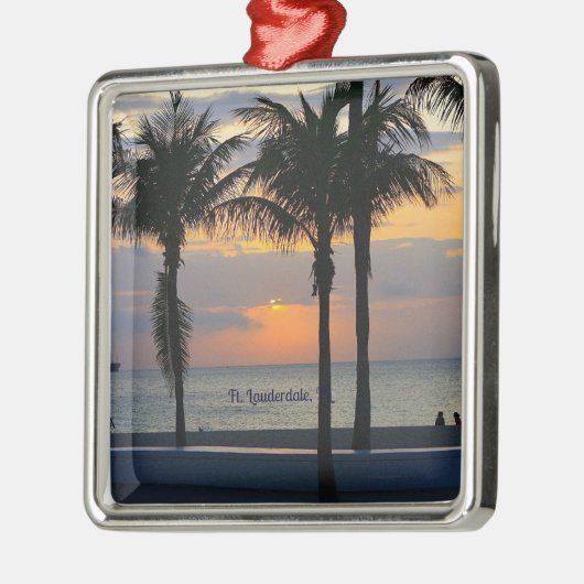 Ft. Lauderdale zonsopgang Metalen Ornament (Links)