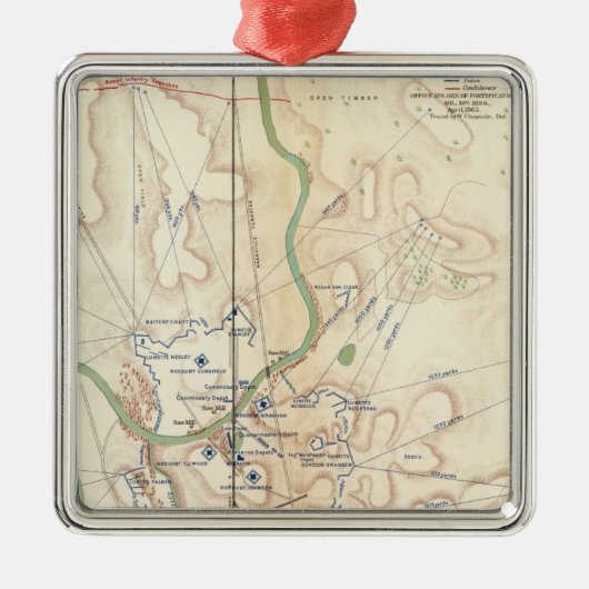 Ft Rosecrans, Tenn Metalen Ornament (Voorkant)