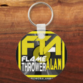 FTA Flame Thrower Alan Music Apparel & Merchandise Sleutelhanger (Voorkant)