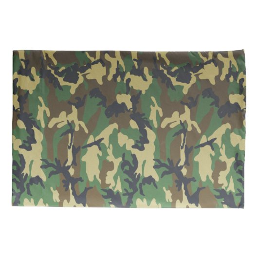 FTA Woodland Camouflage Camo Pattern Kussensloop (Achterkant)