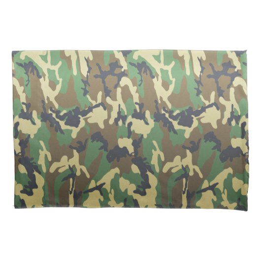 FTA Woodland Camouflage Camo Pattern Kussensloop (Voorkant)