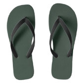Ftaalgroene vaste platte kleur teenslippers (Voetbed)