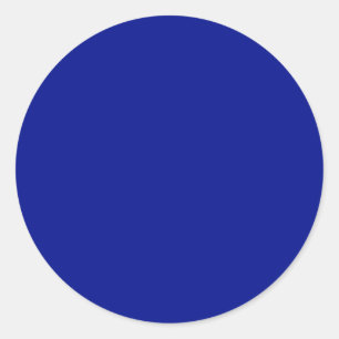 Ftalo Blauw Effen Kleur Ronde Sticker