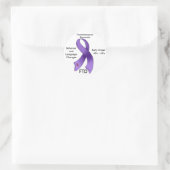 FTD, Frontotemporal Dementia Awareness Ribbon Ronde Sticker (Tas)