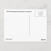 FTD, Frontotemporal Dementia Ribbon Briefkaart (Achterkant)