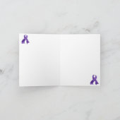 FTD frontotemporale dementie Paarse lint notenkaar Kaart (Binnen)