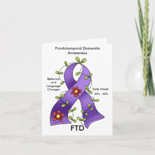 FTD frontotemporale dementie Paarse lint notenkaar Kaart