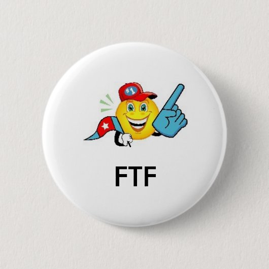 FTF - Eerst zoeken naar Geocaching Swag Pin Ronde Button 5,7 Cm (Voorkant)