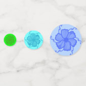 FTF Feestconfetti Groen Blauw Turquoise Confetti (Voorkanten)