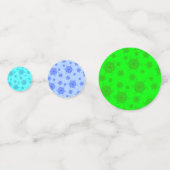 FTF Feestconfetti Groen Blauw Turquoise Confetti (Achterkanten)