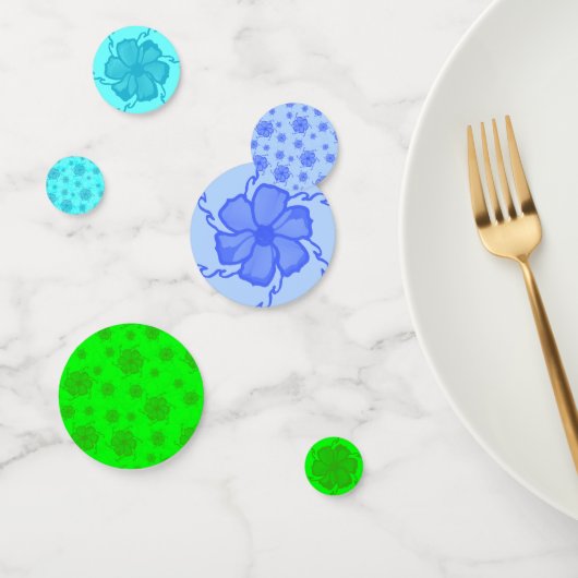 FTF Feestconfetti Groen Blauw Turquoise Confetti (Groep)
